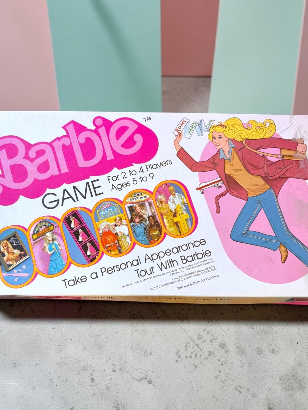 Vintage 1980s Barbie Board Game by Mattel Classic Box
